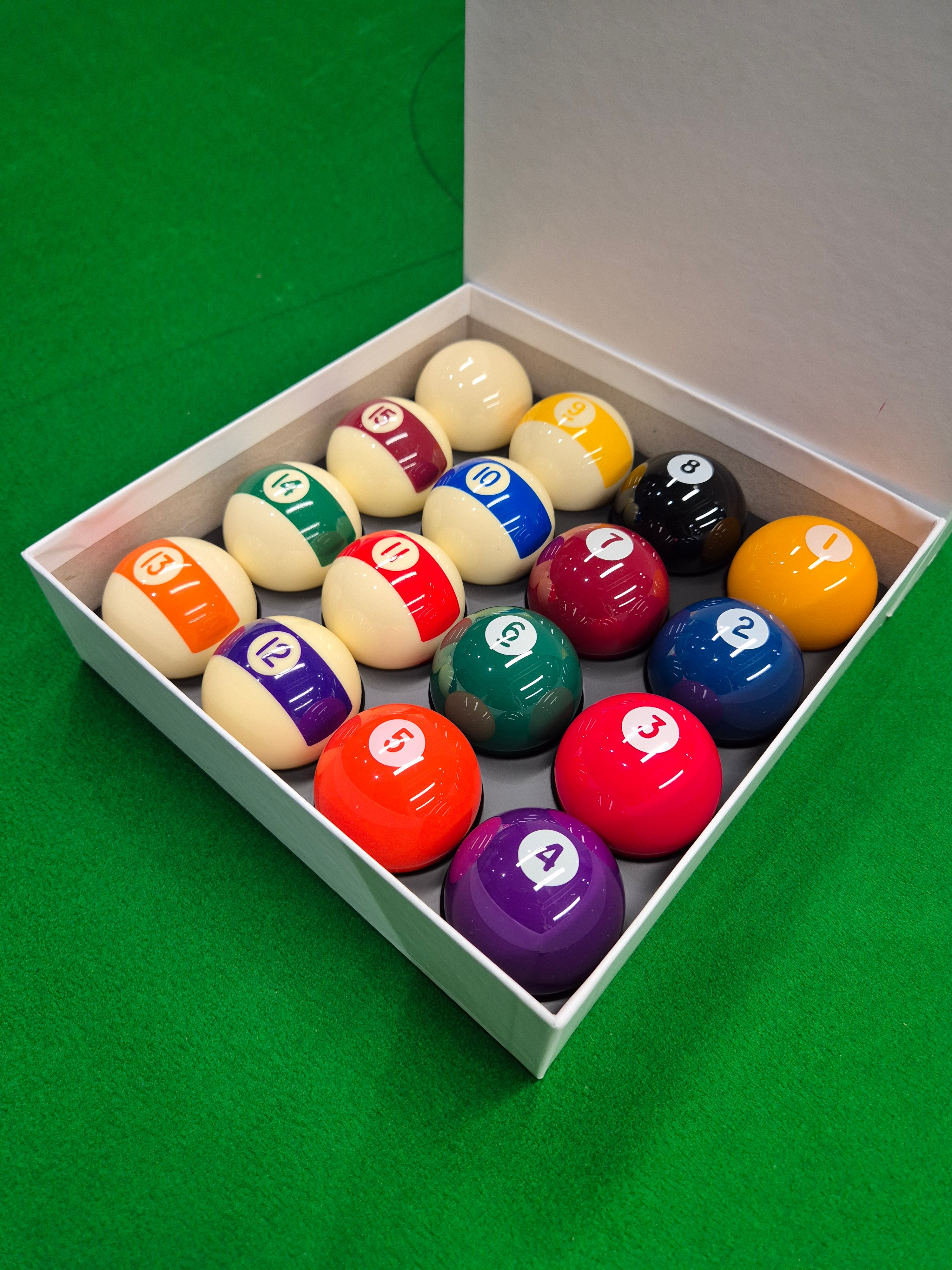 Aramith Screen Printed Spots & Stripes 2" Pool Balls